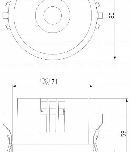 Встраиваемый светодиодный светильник Elektrostandard Forte 25071/LED a069411 Встраиваемый светодиодный светильник Elektrostandard Forte 25071/LED a069411