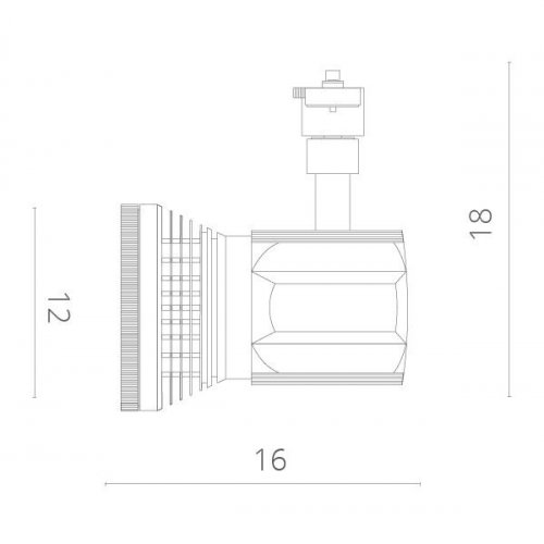Потолочный светильник Arte Lamp Track Lights A6118PL-1WH Потолочный светильник Arte Lamp Track Lights A6118PL-1WH