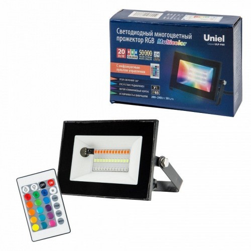 Настенно-потолочный прожектор Uniel Black 15 UL-00007144