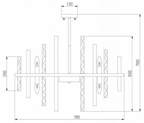 Подвесная люстра Bogates Hollis 368/12 Smart Подвесная люстра Bogates Hollis 368/12 Smart