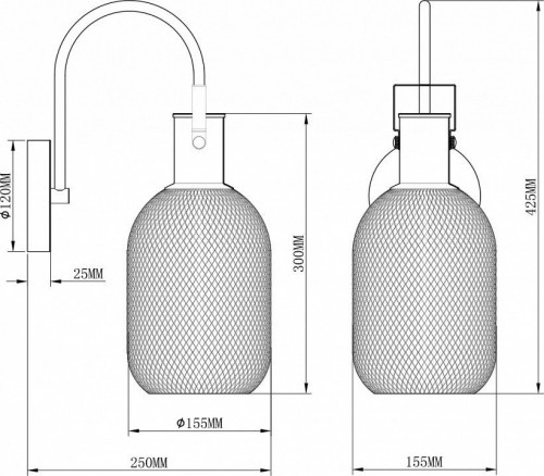 Бра Moderli Alina V2800-1W Бра Moderli Alina V2800-1W
