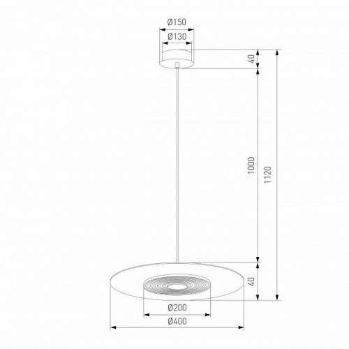 Подвесной светильник Eurosvet Kontur 40030/1 LED / черный Подвесной светильник Eurosvet Kontur 40030/1 LED / черный