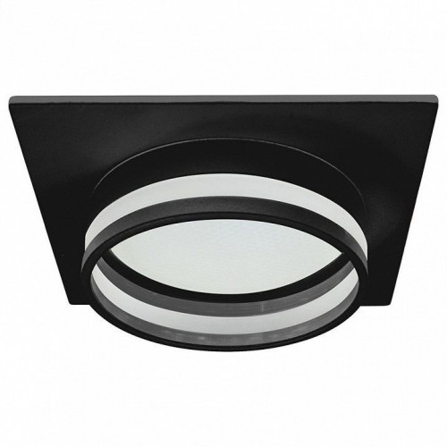 Светильник встраиваемый Feron DL503 LUNA потолочный GX53 черный квадрат 51092