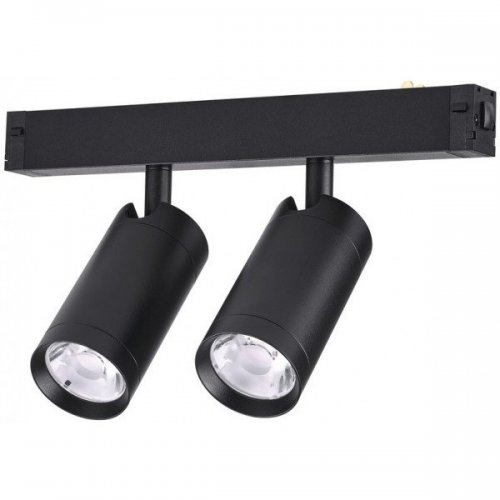 Трековый светильник PLAIN CYLINDER AM590 2X10W 3000K BK Трековый светильник PLAIN CYLINDER AM590 2X10W 3000K BK