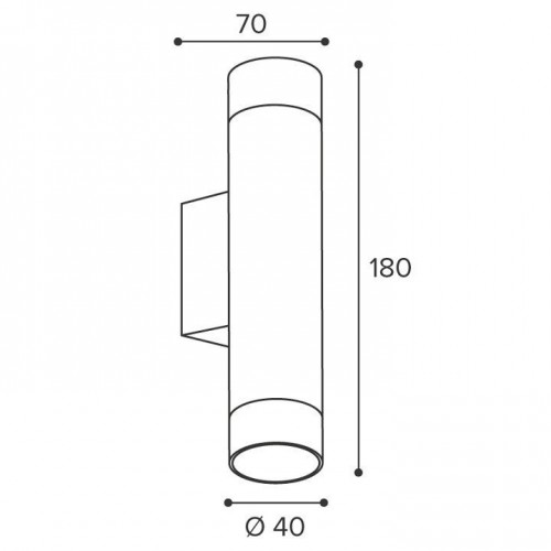 Накладной светильник Wolta Petite WSL-MR11/W15BG