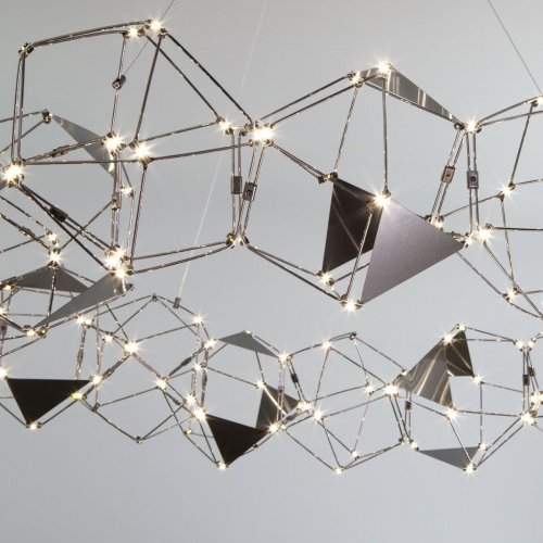 Подвесная светодиодная люстра Eurosvet Uma 90369/15 черный жемчуг Подвесная светодиодная люстра Eurosvet Uma 90369/15 черный жемчуг