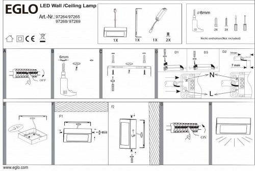 Потолочный светодиодный светильник Eglo Fueva 1 97269