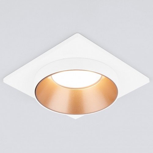 Встраиваемый светильник Elektrostandard 116 MR16 золото/белый a053346