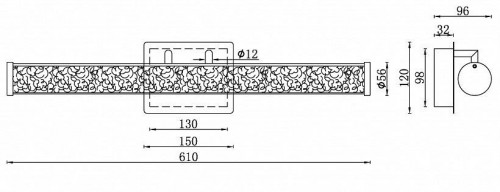 Настенный светильник iLedex Look W4737-61 SGD