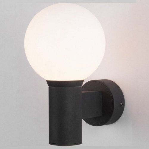 Уличный настенный светильник Elektrostandard Sfera 35126/D черный a060122