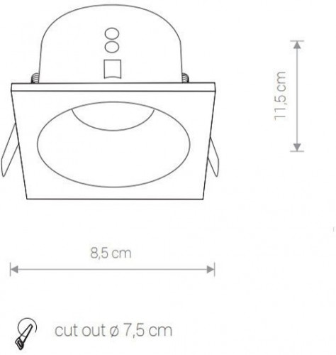 Встраиваемый светильник Nowodvorski Delta 8370 Встраиваемый светильник Nowodvorski Delta 8370