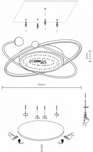 Потолочный светильник Velante 435-347-03 Потолочный светильник Velante 435-347-03