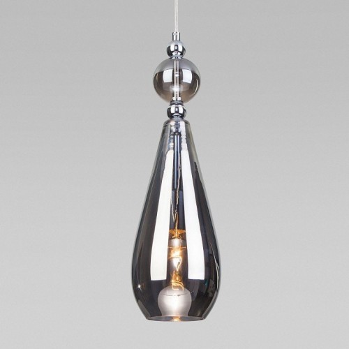 Подвесной светильник Eurosvet Ilario 50202/1 дымчатый Подвесной светильник Eurosvet Ilario 50202/1 дымчатый