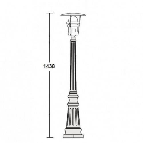 Наземный фонарь Oasis Light 68911 Bl