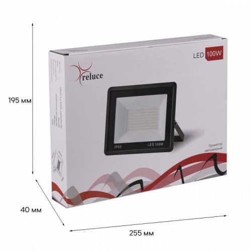 Прожектор уличный Reluce 54001-9.2-001OL LED100W BK