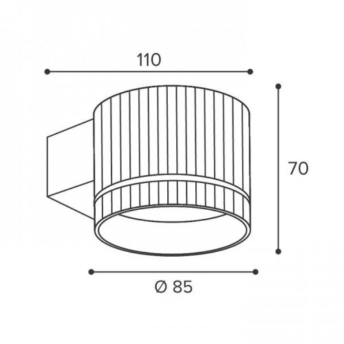 Накладной светильник Wolta NIMB WSL-GX53/W18WG Накладной светильник Wolta NIMB WSL-GX53/W18WG