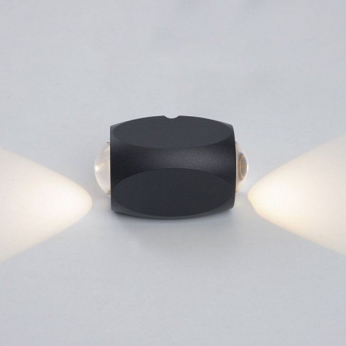 Светодиодный светильник стационарный Feron AL54 2*1W 3000K черный 51146