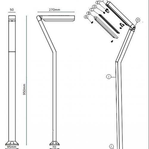 Наземный светильник LD-Lighting LD-Z LD-Z950