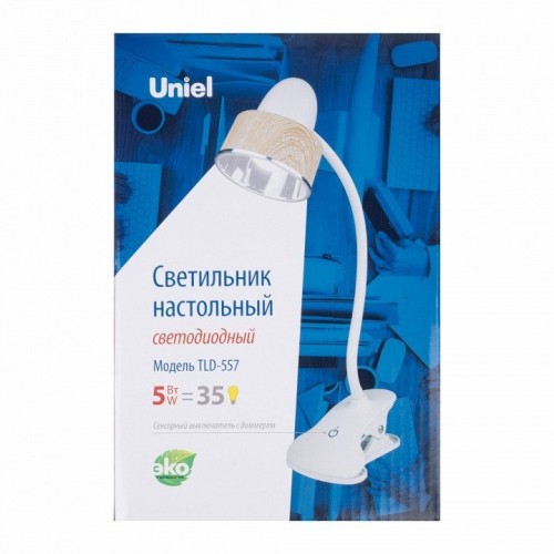 Настольная лампа (UL-00004138) Uniel TLD-557 Brown/LED/350Lm/5500K/Dimmer