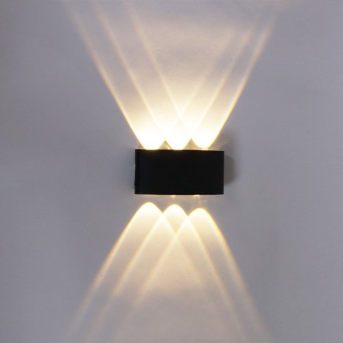 Уличный настенный светодиодный светильник Reluce 86833-9.2-006KT LED6*1W BK Уличный настенный светодиодный светильник Reluce 86833-9.2-006KT LED6*1W BK