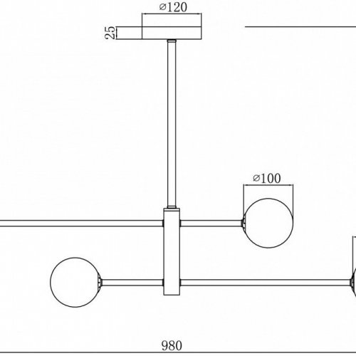 Потолочная люстра Sphirity FR5376CL-04B