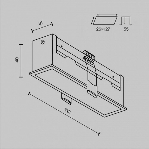 Точечный светильник Maytoni Basis DL066-12W3-6K-B