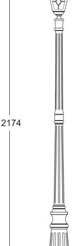 Наземный фонарь Oasis_Light FARO 91109 Bl