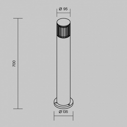 Наземный светильник Maytoni Alura O492FL-01GF