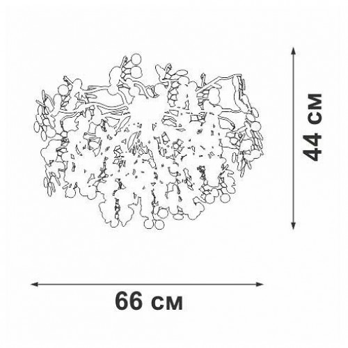 Потолочная люстра Vitaluce V2832-1/7PL