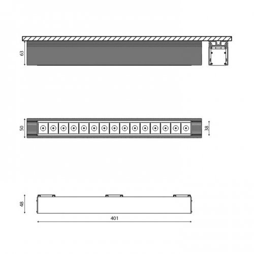 Трековый светильник DesignLed SY SY-601223-BL-25-NW