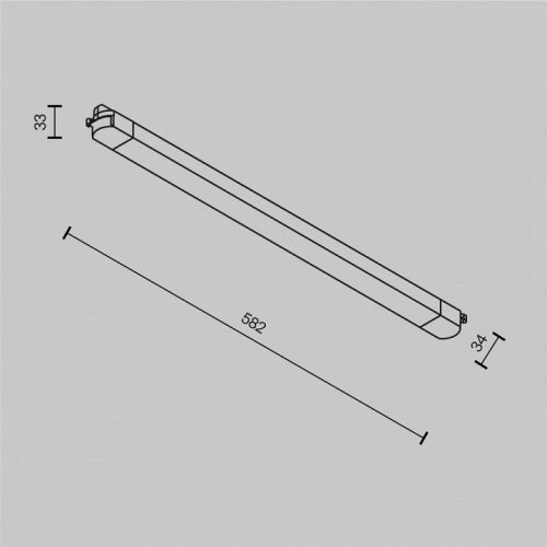 Накладной светильник Maytoni Technical Basis TR000-1-24W3K-W_1