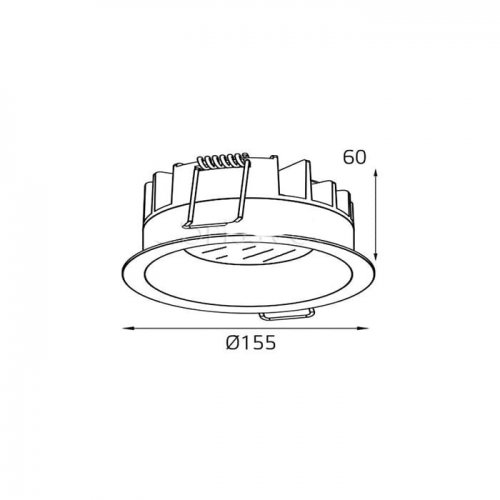 Встраиваемый светодиодный светильник Italline IT06-6013 white