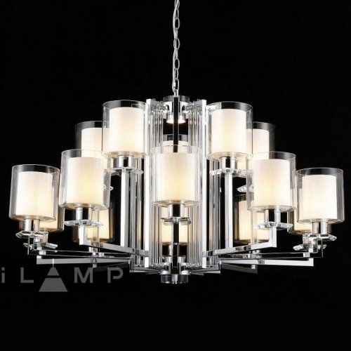 Подвесная люстра iLamp King RM6201-10+5 CR+CL Подвесная люстра iLamp King RM6201-10+5 CR+CL