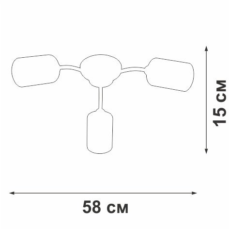 Потолочная люстра V2558-1/3PL Потолочная люстра V2558-1/3PL