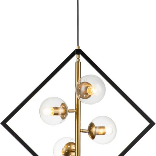 Подвесная люстра Indigo Faccetta 13005/A/4P Black V000106 Подвесная люстра Indigo Faccetta 13005/A/4P Black V000106