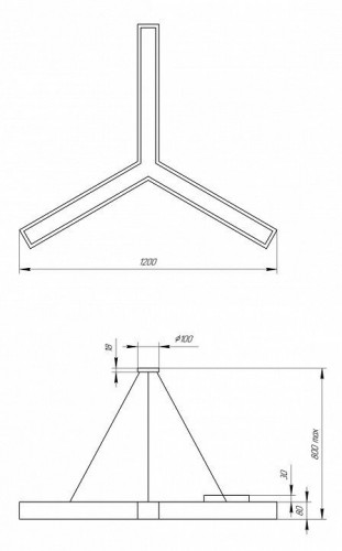 Подвесной светильник ЭРА SPO-144-W-40K-066
