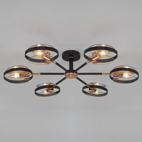 Потолочная люстра Eurosvet Gallo 70121/6 черный
