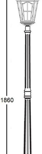 Наземный фонарь Oasis Light ALBORG 79708 Bl