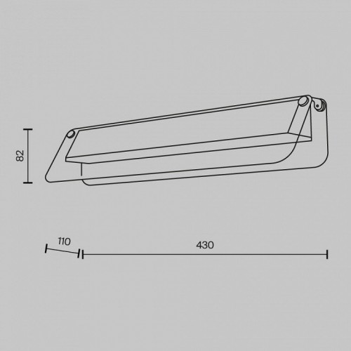 Настенный светильник Maytoni Flat MOD296WL-L6BC3K