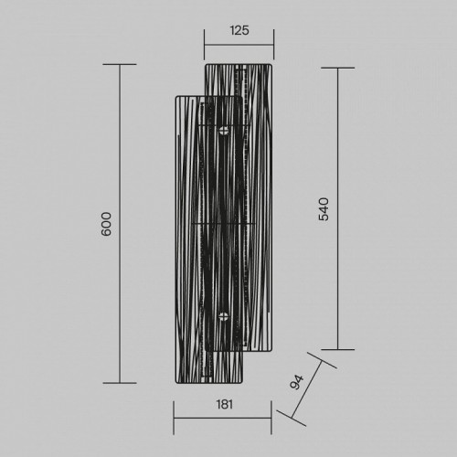 Настенный светильник Maytoni Frostum MOD439WL-L10BSK