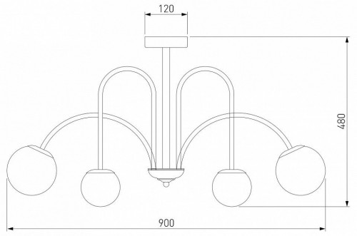 Потолочная люстра Eurosvet 30177/6 хром
