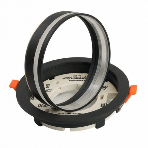 Светильник встраиваемый Feron DL702 LUNA потолочный GX70 черный круг 51098