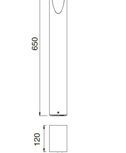 Наземный светильник Oasis Light BRISBANE LED W2160А-650-4К Bl