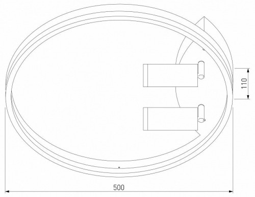 Накладной светильник Eurosvet Luminari 90247/3 черный/золото Smart