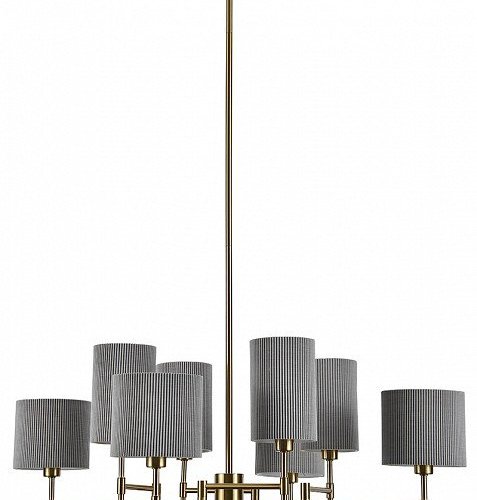 Люстра на штанге Indigo Plisse 13033/8R Brass