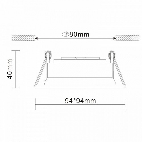 Встраиваемый светильник ST Luce ST208.418.01 Встраиваемый светильник ST Luce ST208.418.01