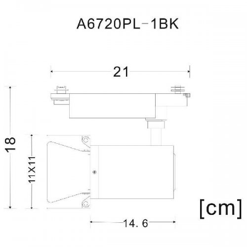 Потолочный светильник Arte Lamp Track Lights A6720PL-1BK