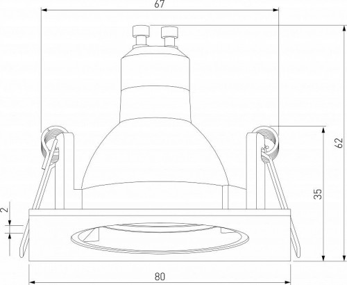 Встраиваемый светильник Elektrostandard 25057/01 a067711