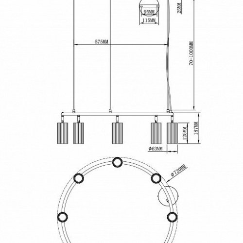 Подвесная люстра Moderli  V11898-8P