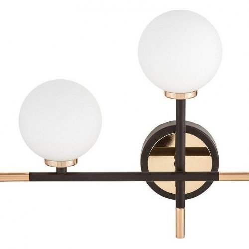 Настенный светильник Lumina Deco Marsiada LDW 6033N-2 BK+FGD Настенный светильник Lumina Deco Marsiada LDW 6033N-2 BK+FGD